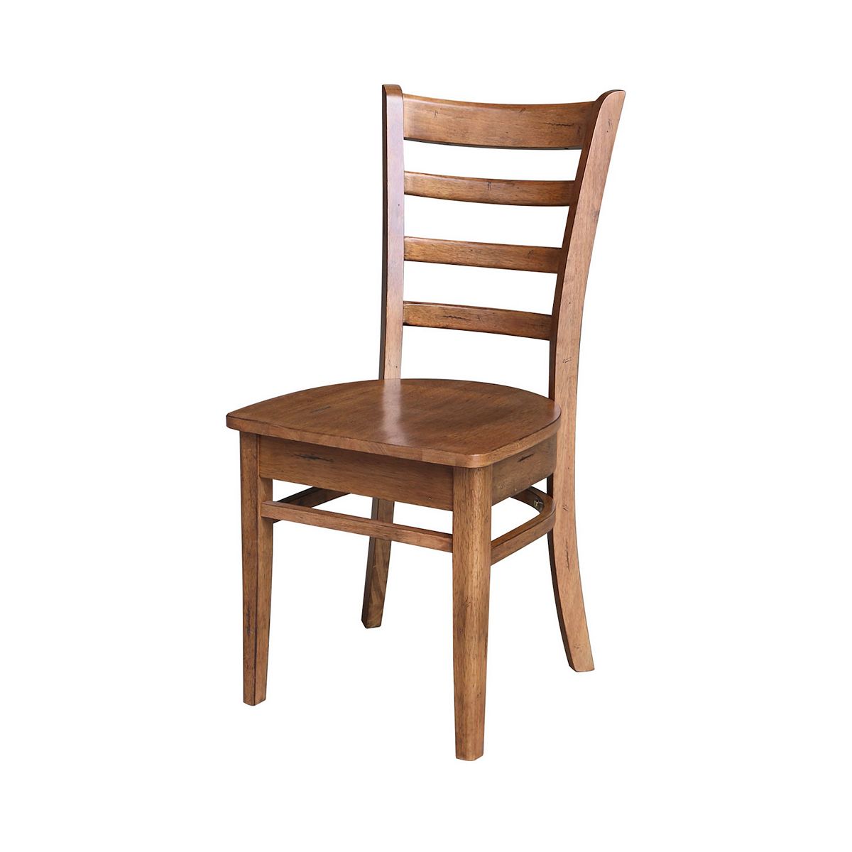 Wooden chair with ladder back