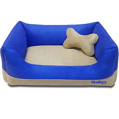 Blueberry Pet Heavy Duty Microsuede Dog Bed