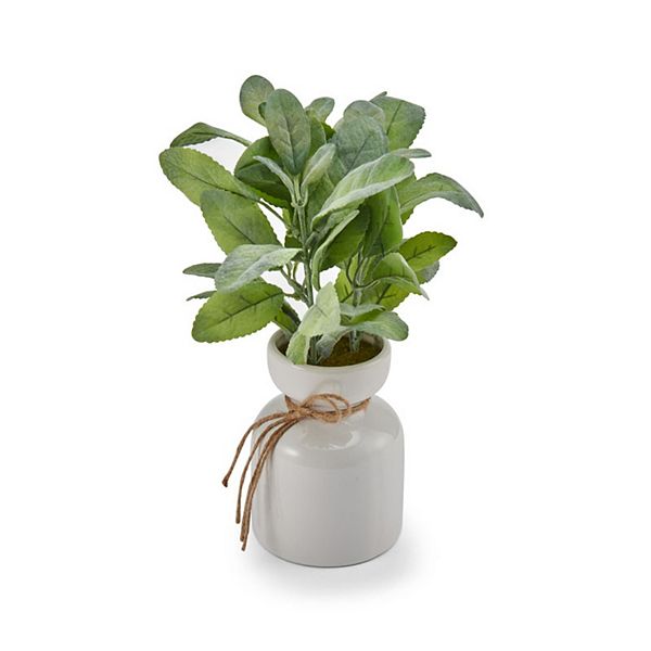 Elements Artificial Fiddlehead Fig Plant Table Decor