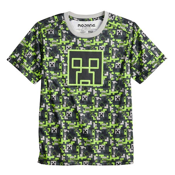 Boys 8-20 Minecraft Camo Graphic Tee