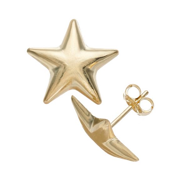 Au Naturale 14k Gold Star Stud Earrings