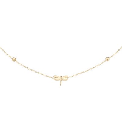 Gold dragonfly anklet discount