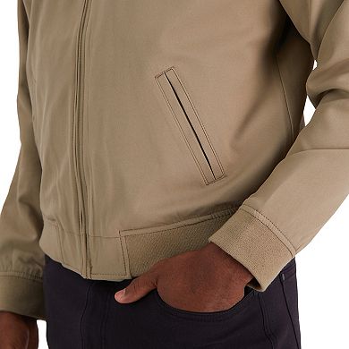 Men's Haggar® Gabardine Solid Stretch Straight-Fit Full-Zip Bomber Jacket