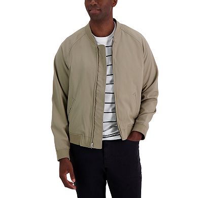 Men's Haggar® Gabardine Solid Stretch Straight-Fit Full-Zip Bomber Jacket
