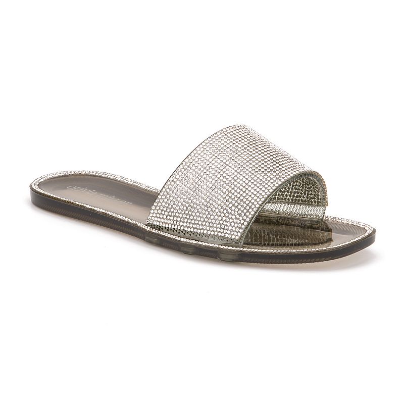 BARLEYCOVEBLACK Olivia Miller Barleycove Womens Jelly Slide Sandal sku BARLEYCOVEBLACK