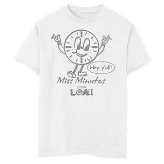 Boys 8-20 Marvel Studios Loki Miss Minutes Mascot Graphic Tee