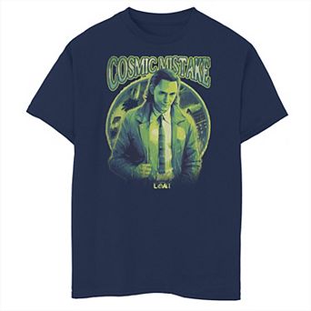 Boys 8-20 Marvel Studios Loki Cosmic Mistake Green Hue Portrait Graphic Tee