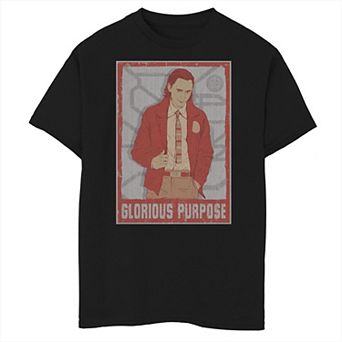Boys 8-20 Marvel Studios Loki Glorious Purpose Sketch Poster Graphic Tee