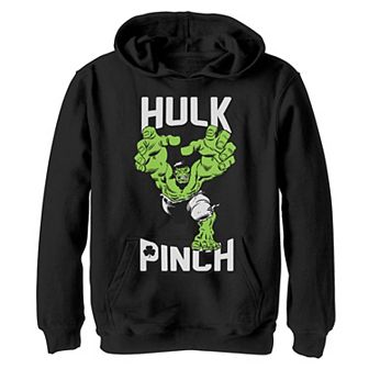 Boys 8-20 Marvel St. Patty's Hulk Pinch Action Pose Graphic Fleece Hoodie