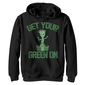 Boys 8-20 Marvel Groot Guardians of Galaxy St. Paddy's Graphic Fleece Hoodie