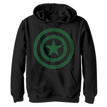 Boys 8-20 Marvel Captain America St. Patty's Build Up Fill Graphic Fleece Hoodie