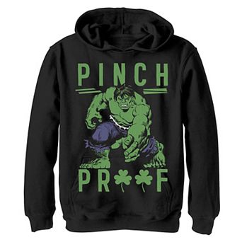 Boys 8-20 Marvel St. Patty's Vintage Hulk Pinch Proof Graphic Fleece Hoodie