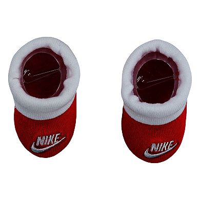 Newborn Baby Nike Futura Beanie Hat and Bootie Set
