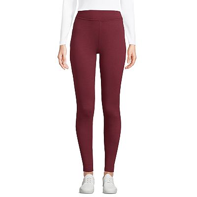 Petite Lands End Serious Sweats Fleece Lined Leggings