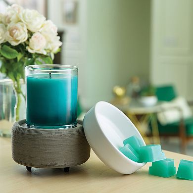 Candle Warmers Etc. Gray Texture 2-in-1 Warmer