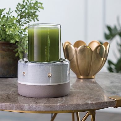 Candle Warmers Etc. Glazed Concrete 2-in-1 Deluxe Warmer
