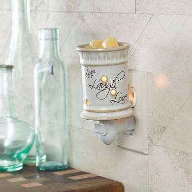 Candle Warmers Etc. Live, Laugh, Love Pluggable Wax Warmer