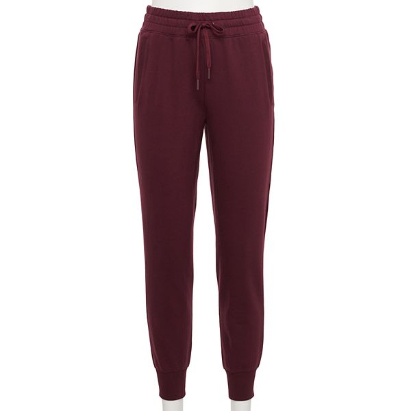 Aspen High Rise Elastic Waistband Joggers Plum Sunflower – Self Esteem