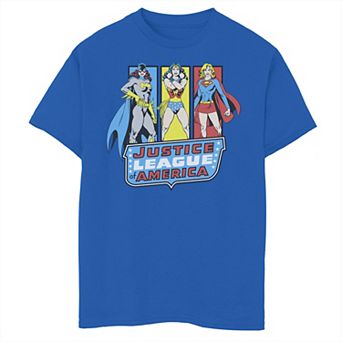 Boys 8-20 DC Comics Super Hero Girls Justice League Panels Graphic Tee