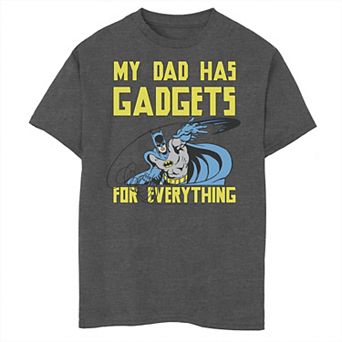 Boys 8-20 DC Comics Batman My Dad Has Gadgets For Everything Graphic Tee