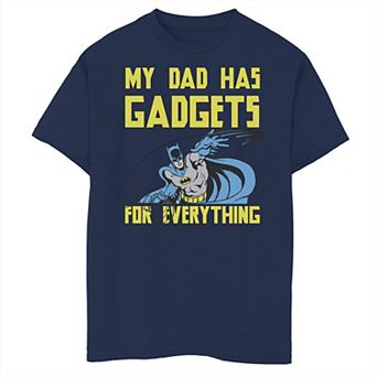 Boys 8-20 DC Comics Batman My Dad Has Gadgets For Everything Graphic Tee