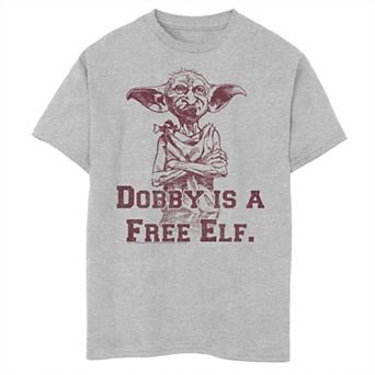 Boys 8-20 Harry Potter Dobby Is A Free Elf Sketch Graphic Tee