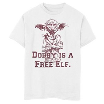 Boys 8-20 Harry Potter Dobby Is A Free Elf Sketch Graphic Tee