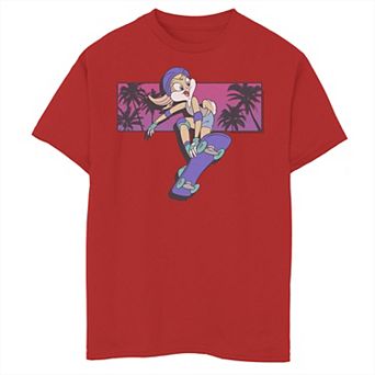 Boys 8-20 Looney Tunes Lola Bunny Skateboard Pose Graphic Tee