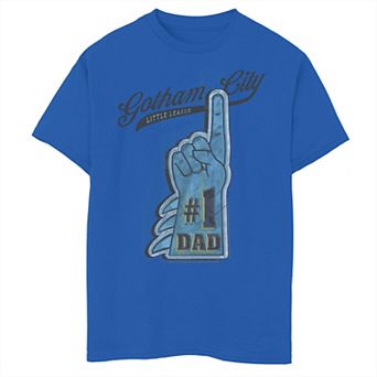 Boys 8-20 DC Comics Batman Gotham City #1 Dad Logo Graphic Tee
