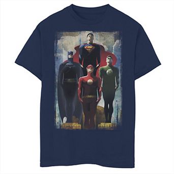 Boys 8-20 DC Comics Justice League Heroes Look Up Graphic Tee