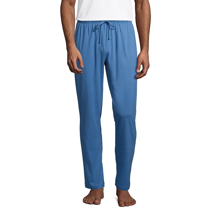 Big & Tall Lands End Knit Jersey Sleep Pants, Mens, Size: Medium Tall, Bl