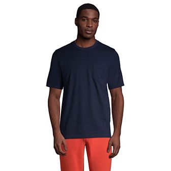 Big & Tall Lands' End Super-T Classic-Fit Pocket Tee