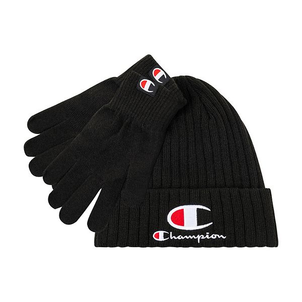 Men's Champion® Stacked Beanie & Gloves Set