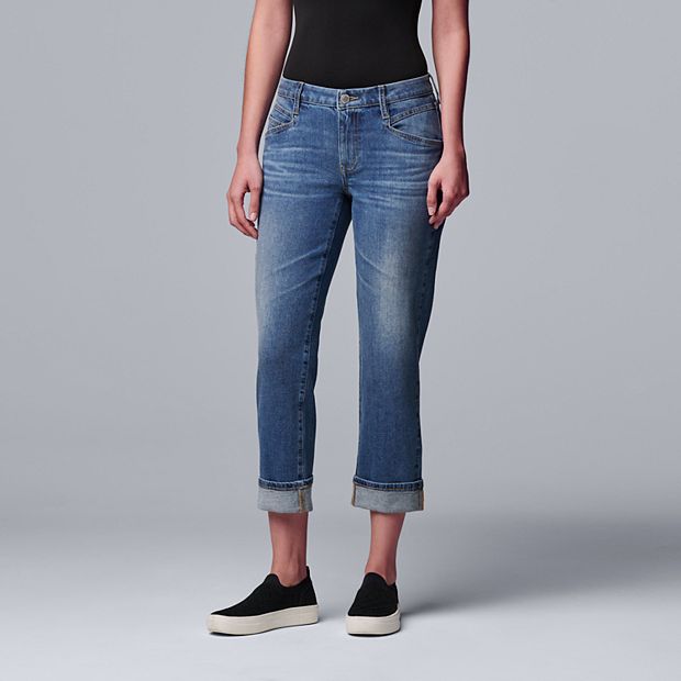 Women's Simply Vera Vera Wang Boyfriend Crop Jeans