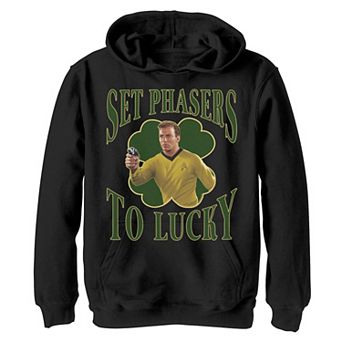 Boys 8-20 Star Trek Next Generation St. Patty's Lucky Graphic Fleece Hoodie