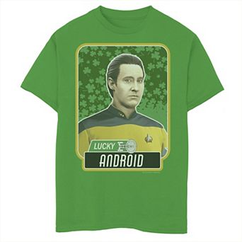 Boys 8-20 Star Trek Next Generation St. Patty's Android Graphic Tee
