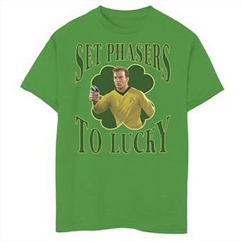Boys 8-20 Star Trek Next Generation St. Patty's Lucky Graphic Tee