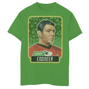 Boys 8-20 Star Trek Next Generation St. Patty's Scotty Graphic Tee