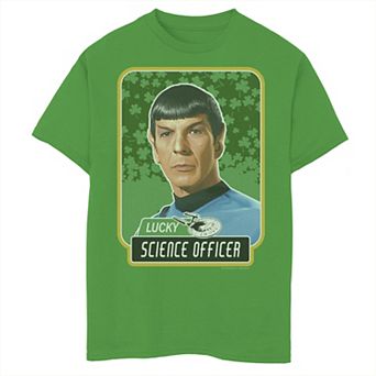 Boys 8-20 Star Trek Next Generation St. Patty's Spock Graphic Tee
