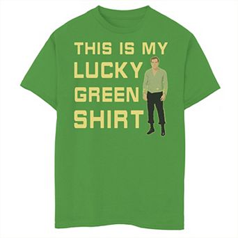 Boys 8-20 Star Trek Next Generation St Patty's Lucky Green Graphic Tee