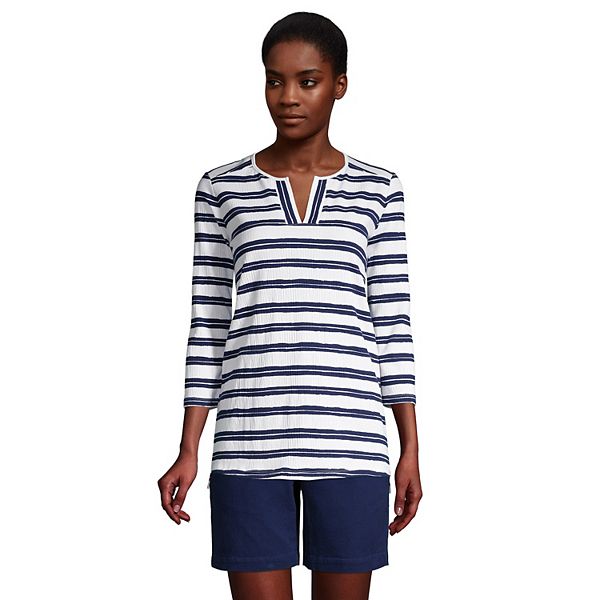 Women's Lands' End Splitneck Tunic Top