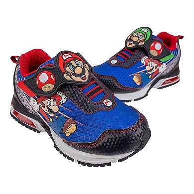 Nintendo Mario Brothers Boys' Light-Up Sneakers