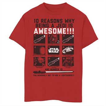 Boys 8-20 Star Wars Jedi Top 10 List Graphic Tee
