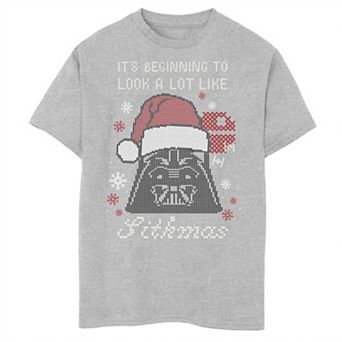 Boys 8-20 Star Wars Santa Vader A Lot Like Sithmas Christmas Graphic Tee