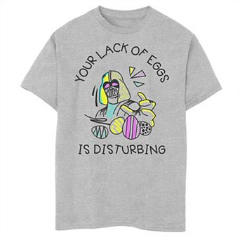 Boys 8-20 Star Wars Easter Your Lack Of Eggs Is Disturbing Text Graphic Tee