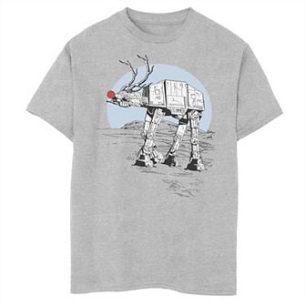 Boys 8-20 Star Wars Rudolph ATAT Walker Christmas Graphic Tee