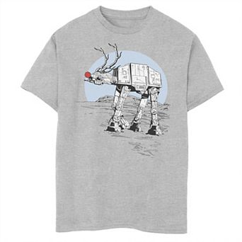 Boys 8-20 Star Wars Rudolph ATAT Walker Christmas Graphic Tee