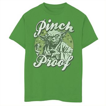 Boys 8-20 Star Wars Yoda St. Patty's Pinch Proof Portrait Graphic Tee