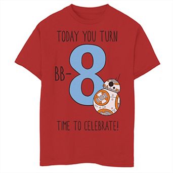 Boys 8-20 Star Wars BB-8th Birthday Graphic Tee