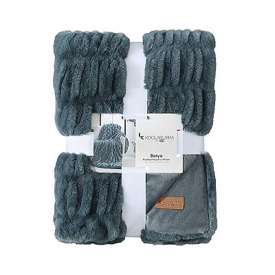 Koolaburra by Ugg NWT Gray Pina Queen Textured 2024 Plush Blanket